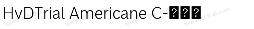 HvDTrial Americane C字体转换